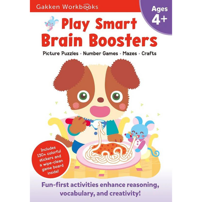 Gakken Workbooks - Play Smart Brain Boosters 4+ (K2)