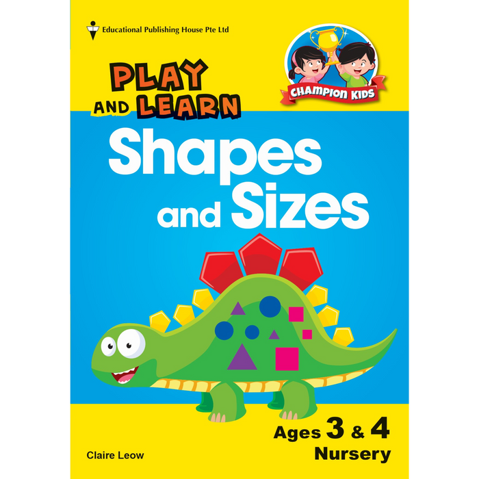 Champion Kids - Play And Learn Shapes And Sizes - Ages 3 & 4 Nursery (N2)