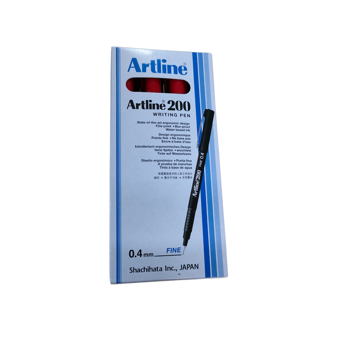Artline 200 Sign Pen 0.4 – Red