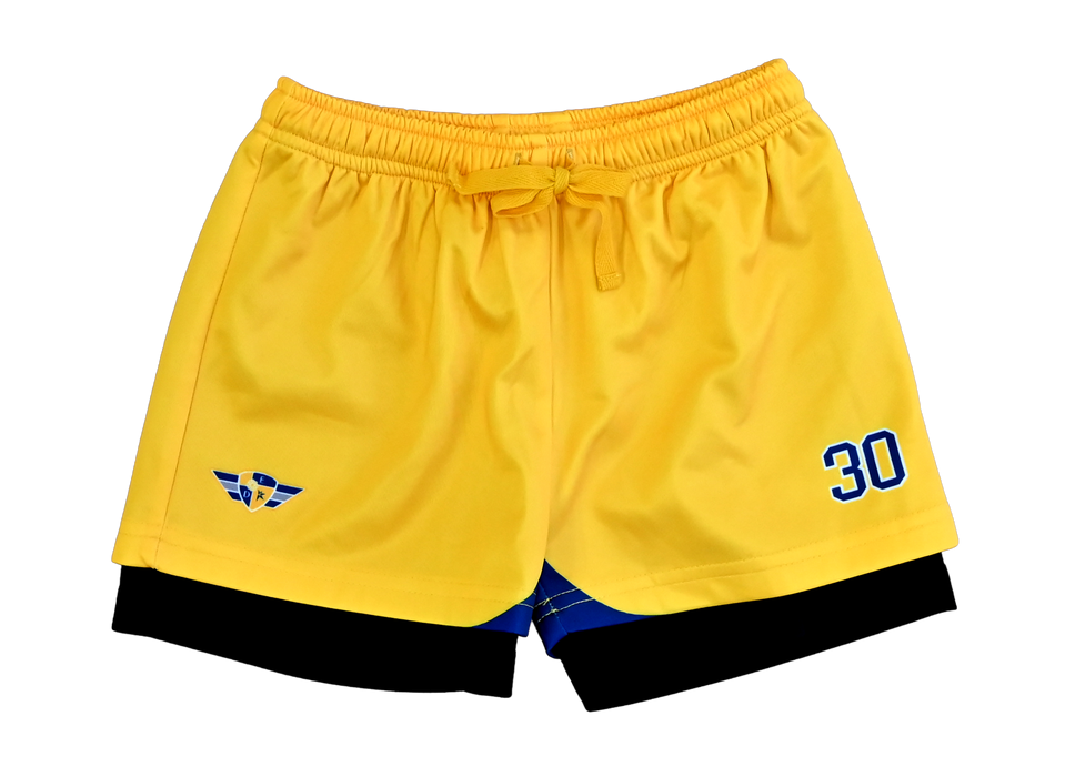 DWI-2004-B / DWI-2005-G PRIMARY ATHLETIC SHORTS WITH SELF COVERED ELASTIC AND PRINT
