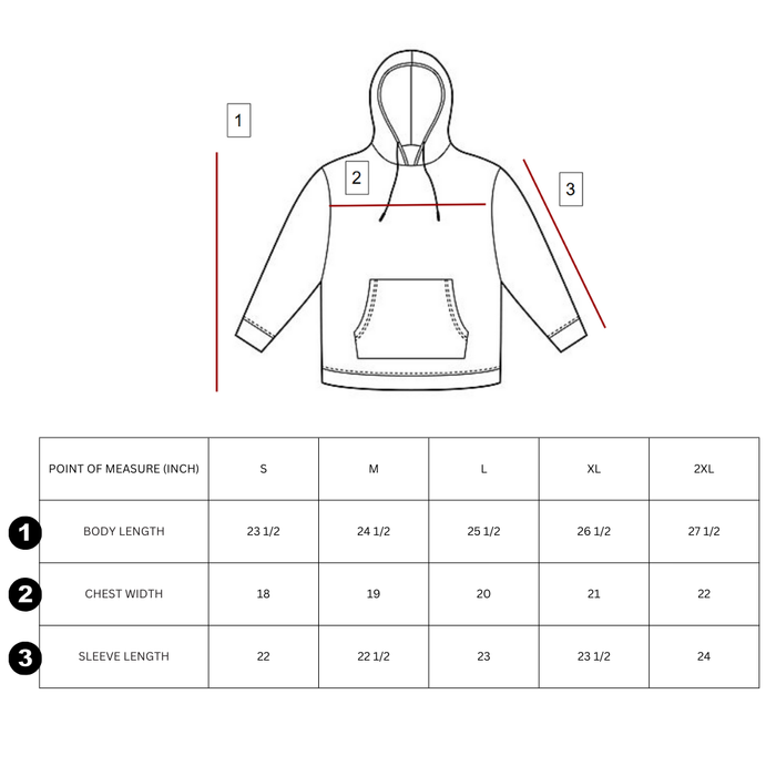 DWI-5000-U / DWI-5001-U Unisex L/S PULLOVER HOODIE W/CHENILLE EMB. PATCH, AND POUCH POCKET