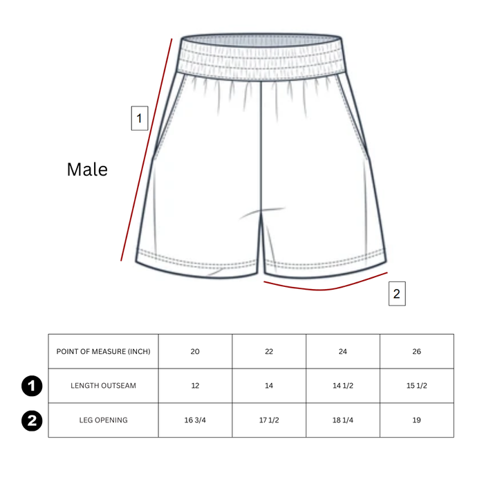 SRI-2009-B / SRI-2010-G PRIMARY ATHLETIC SHORTS WITH SELF COVERED ELASTIC AND PRINT