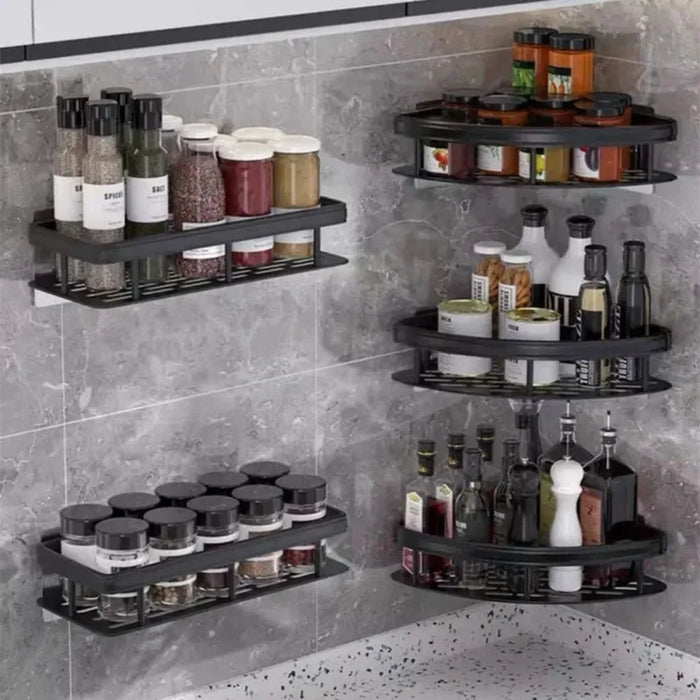 Shelves Drill - Free Storage Shelf: Effortless Installation Perfect for Adading Extra Storage in Bathroom Kitchen or Bedroom!