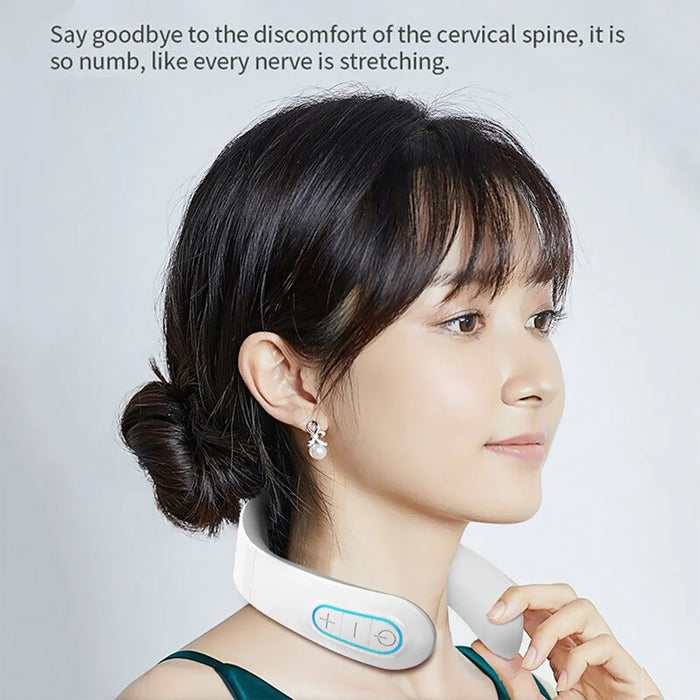 Pulse Neck Massager Electric Smart Cervical Massagers TENS Pain Muscle Kneading Massage