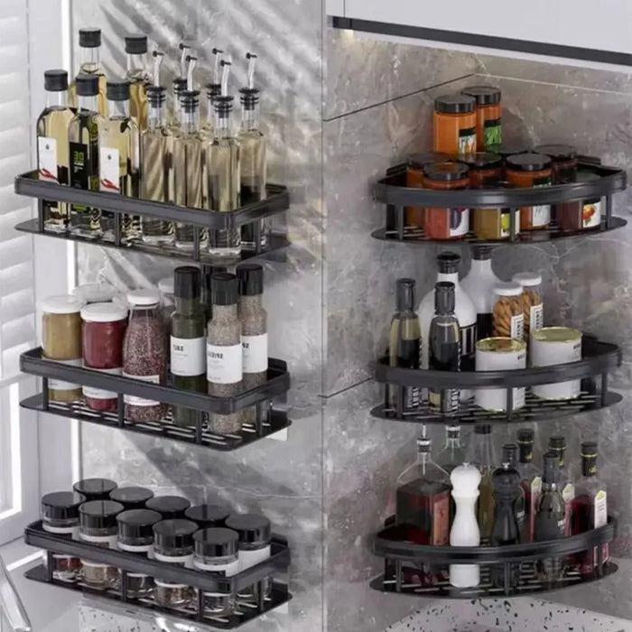 Shelves Drill - Free Storage Shelf: Effortless Installation Perfect for Adading Extra Storage in Bathroom Kitchen or Bedroom!