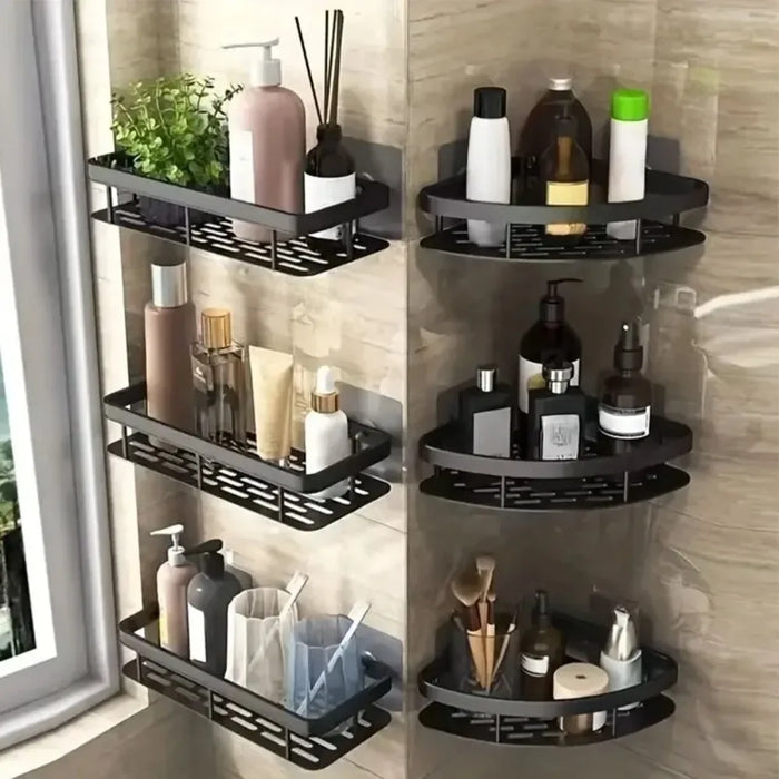 Shelves Drill - Free Storage Shelf: Effortless Installation Perfect for Adading Extra Storage in Bathroom Kitchen or Bedroom!