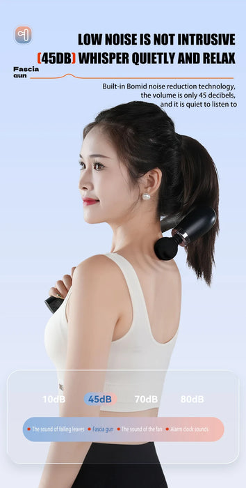 Electric Fascia Gun Massager Body Relaxation Trigger Point Massage Machine for Fitness Hammer Home Handheld Hammer