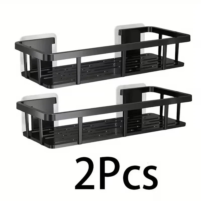 No-Drill Wall Shelf, Heavy-Duty Waterproof Shower Organizer. Easy Adhesive Install, Space-Saving Bathroom Storage.