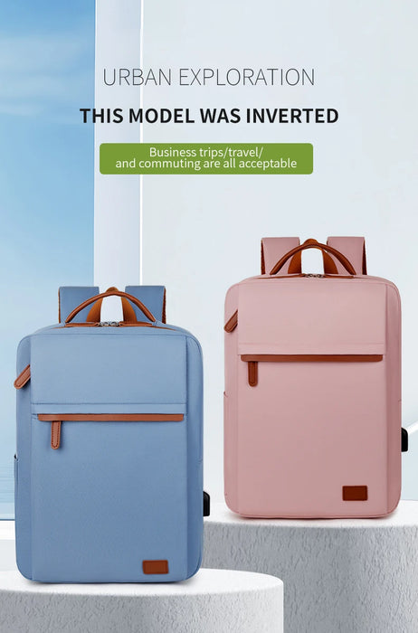 Fashionable and Simple Large-Capacity Backpack for Daily Commuting and Office Use