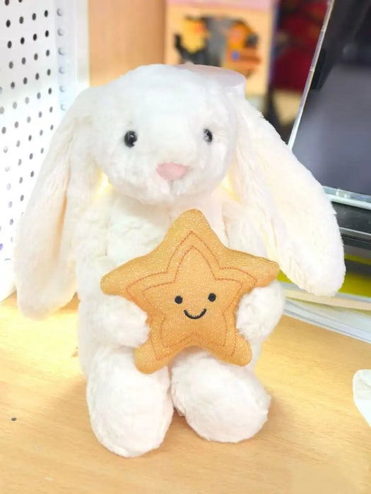 30cm Jellycat Cute Long Ears Rabbit Plush Toy Very Soft White Pink Bunny Doll Sleeping Plushies Home Decor Xmas Gifts Girl