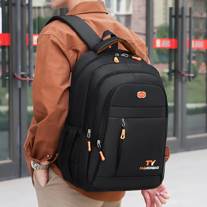 Men's and Women's Double-Shoulder Backpack - Solid Color - Business Travel, Business Trip, Commuting, Casual Use