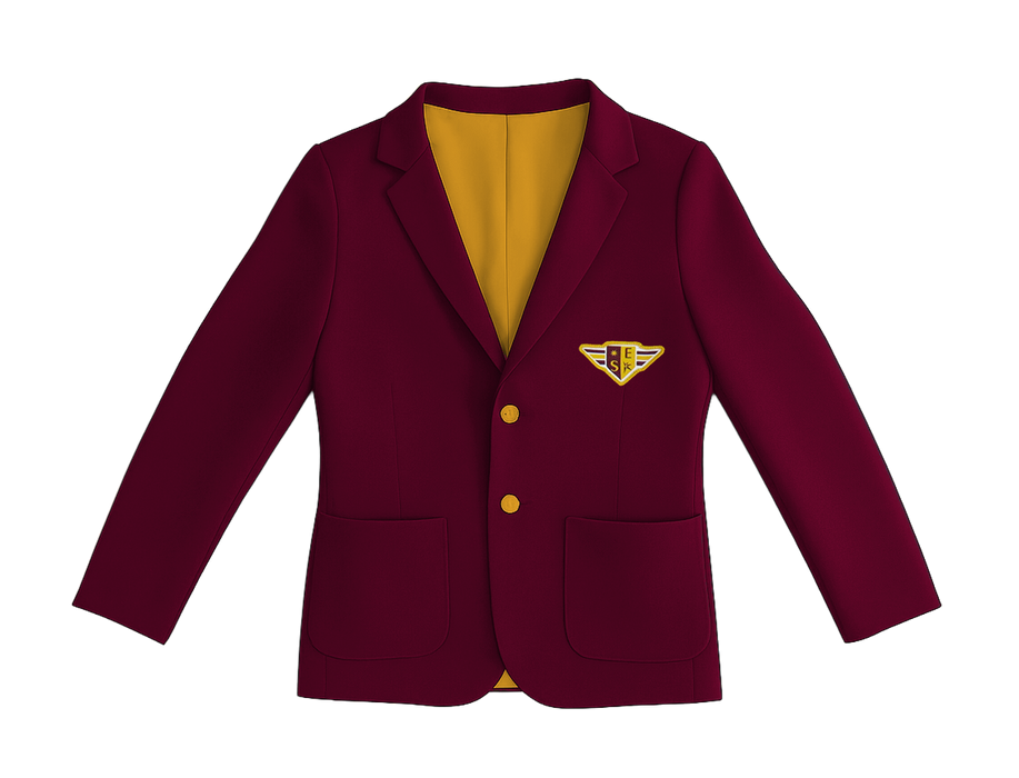 SRI-8006-U - SRI POWER BLAZER WITH CONTRAST INNER LINING AND SELF COVERED BUTTON DETAIL