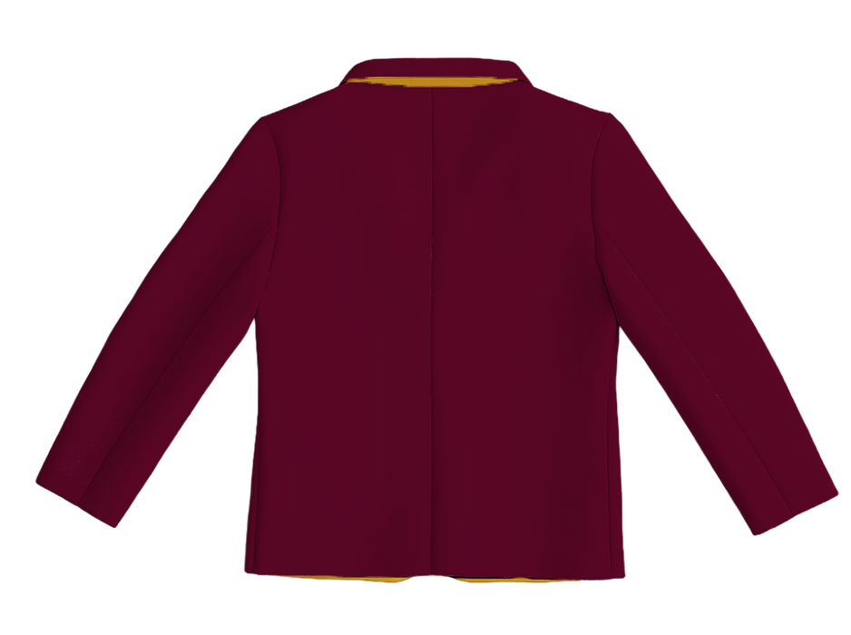 SRI-8006-U - SRI POWER BLAZER WITH CONTRAST INNER LINING AND SELF COVERED BUTTON DETAIL