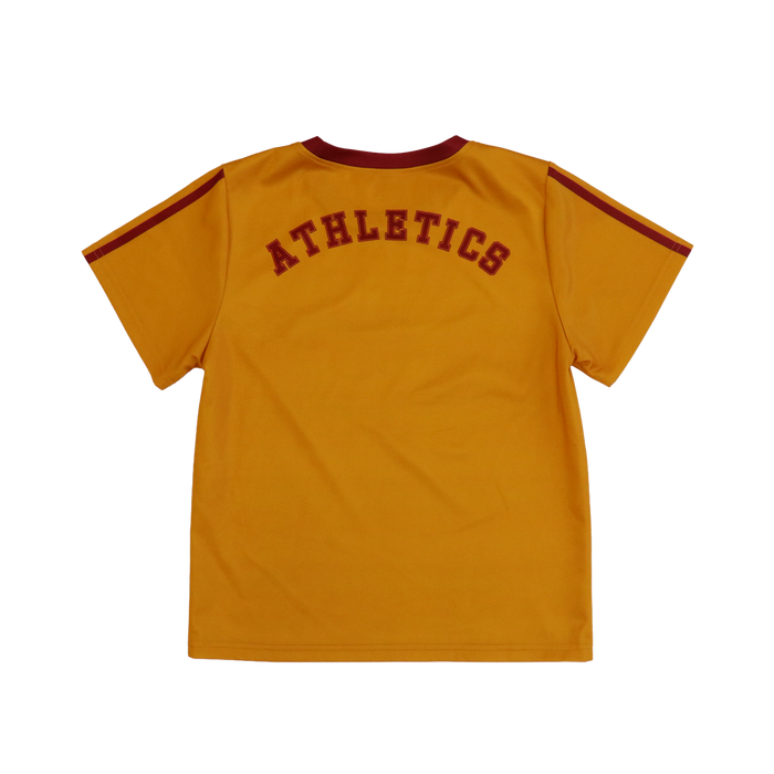 SRI-1003-U - PRIMARY UNISEX ATHLETIC S/S CREWNECK TEE WITH PRINTED STRIPE DETAILING AND LEFT CHEST LOGO
