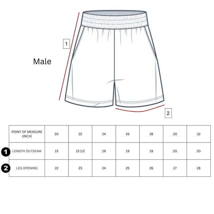 DWI-2002-B / DWI-2003-G SECONDARY ATHLETIC SHORTS WITH SELF COVERED ELASTIC AND PRINT