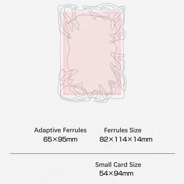 Silver Y2k Idol Photo Card Holder 3 Inch Electroplate Kpop Photocard Holder Photo Card Protective Case Cards Sleeves Supplies