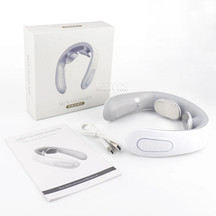 Pulse Neck Massager Electric Smart Cervical Massagers TENS Pain Muscle Kneading Massage