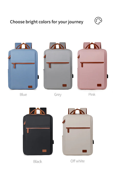 Fashionable and Simple Large-Capacity Backpack for Daily Commuting and Office Use