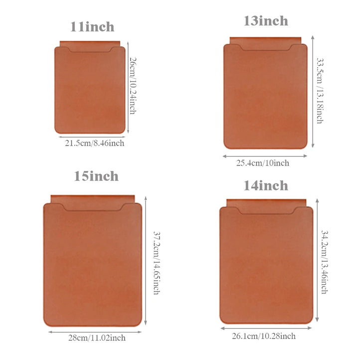 Laptop Bag, 13/13.3/14/15/15.4/15.6/16 Inch, Notebook Computer Mouse Pad, Pu Leather Bladder Bag, Computer Bag Accessories