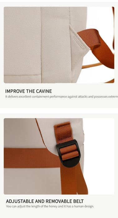 Fashionable and Simple Large-Capacity Backpack for Daily Commuting and Office Use
