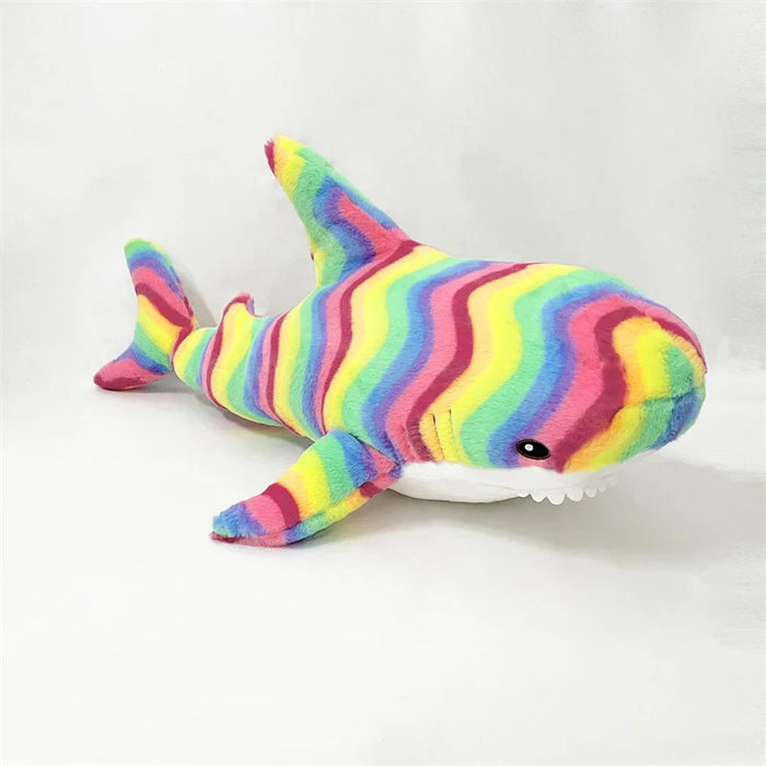 Simulated Shark Sea Creature Blue Pink Grey Fish Toy  Super soft Dolls Cartoon Pillow Bed Decor Birthday Gift for Girls Boys
