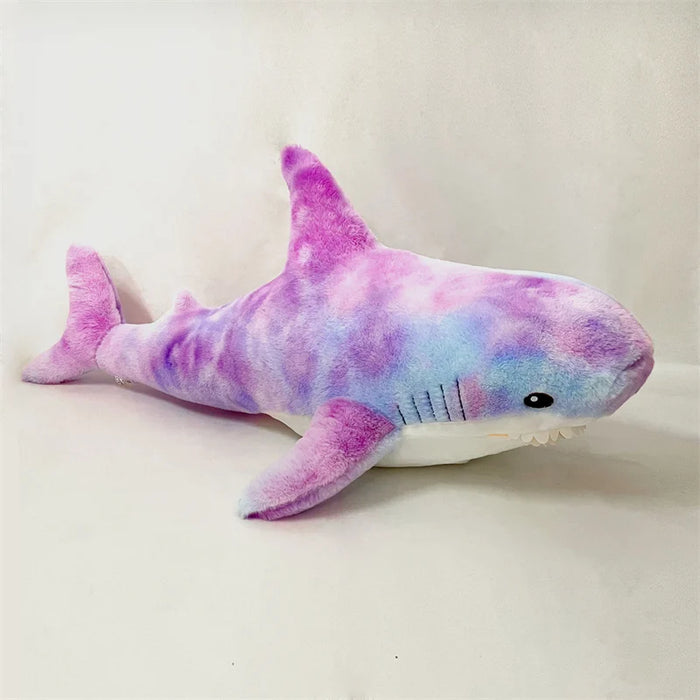 Simulated Shark Sea Creature Blue Pink Grey Fish Toy  Super soft Dolls Cartoon Pillow Bed Decor Birthday Gift for Girls Boys