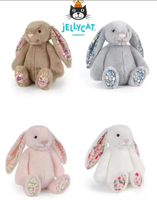 30cm Jellycat Cute Long Ears Rabbit Plush Toy Very Soft White Pink Bunny Doll Sleeping Plushies Home Decor Xmas Gifts Girl