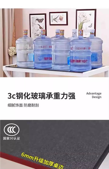 Desktop Computer Desk, Desk, Student Home, Bedroom Tempered Glass Gaming Table, Workbench