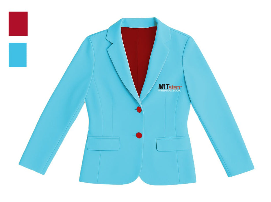 MIT-8004-U - MIT POWER BLAZER WITH CONTRAST INNER LINING AND SELF COVERED BUTTON DETAIL