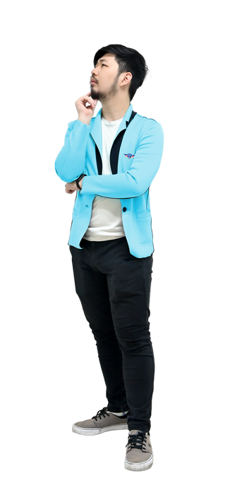 MIT-8004-U - MIT POWER BLAZER WITH CONTRAST INNER LINING AND SELF COVERED BUTTON DETAIL