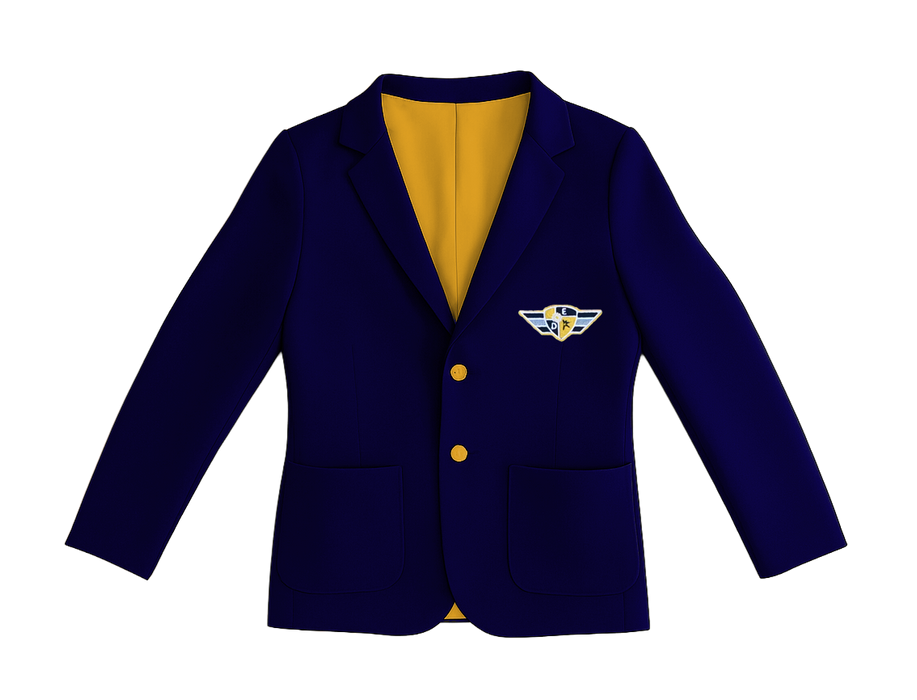 DWI-8002-U - UNISEX DWI POWER BLAZER WITH CONTRAST INNER LINING AND SELF COVERED BUTTON DETAIL
