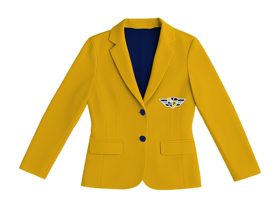 DWI-8002-U - UNISEX DWI POWER BLAZER WITH CONTRAST INNER LINING AND SELF COVERED BUTTON DETAIL