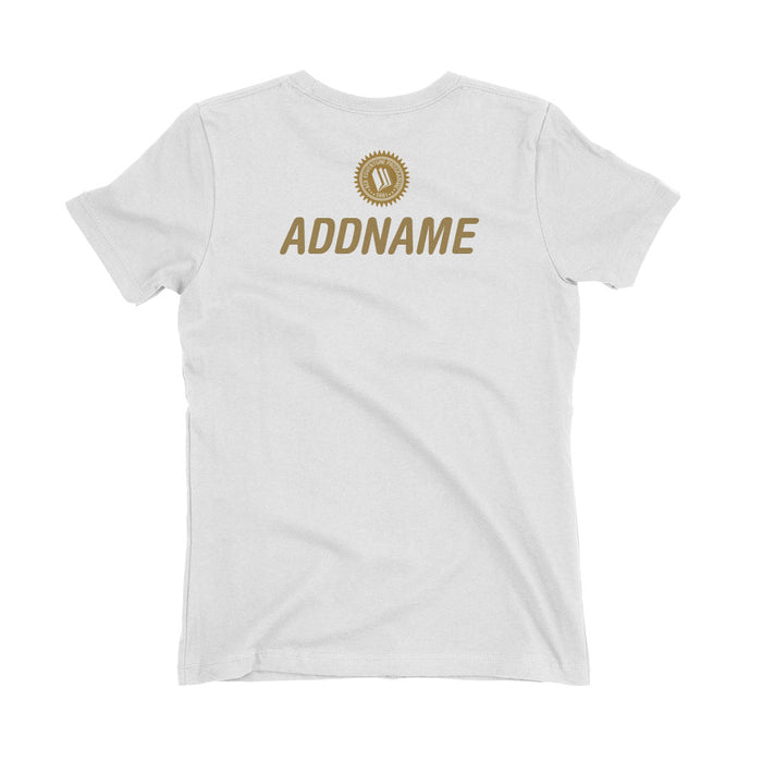Ace EdVenture in Gold Personalised Women's T-Shirt