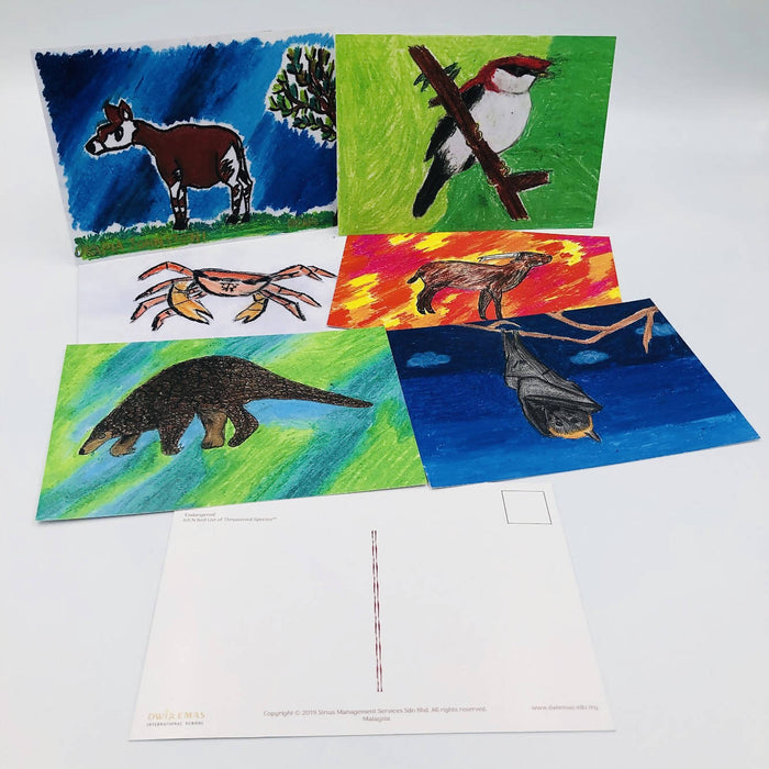 Endangered Animals Postcard collection (Limited Edition)