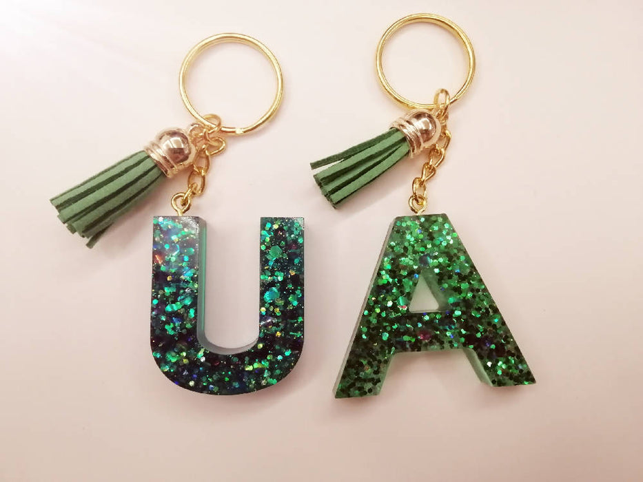 Solid green with tassel