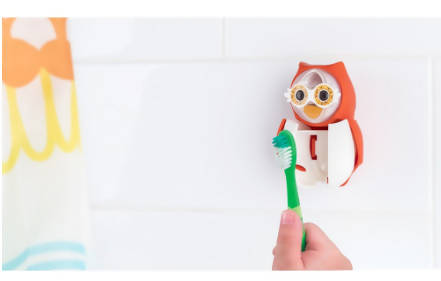 Flipper Toothbrush Cover Holder Hygiene Portable Owl With Sand Timer