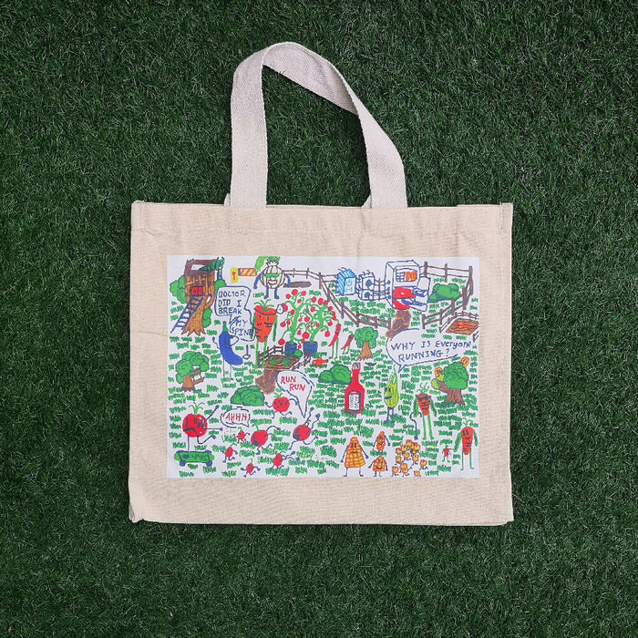 Canvas Bag (Large) - Vegetable Town