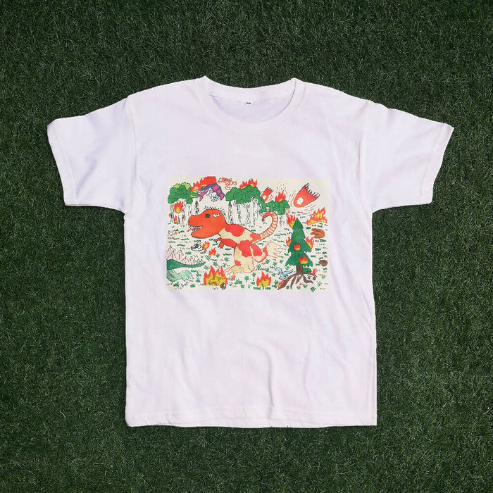 Dinasour Escaping The Asteroid T-Shirt