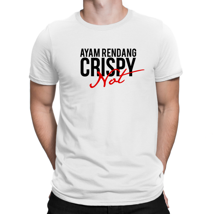 Ayam Rendang Crispy Not Parody Standard Round Neck Short Sleeve Unisex T-Shirt 160gsm