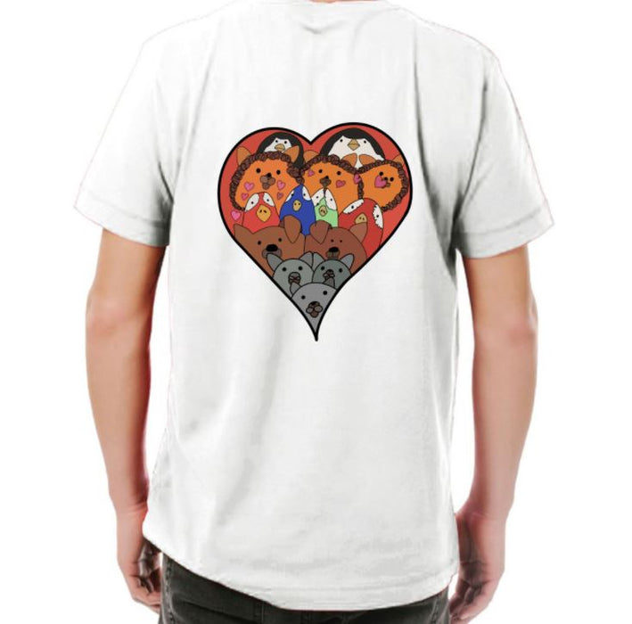 Loving Animals Tshirt by Joshua (11 y/o - designs on front & back)