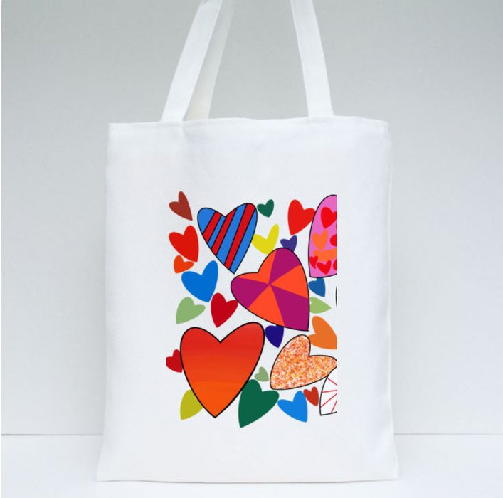 Hearts Galore Tote by Jung Si On (12 y/o - design on both sides)