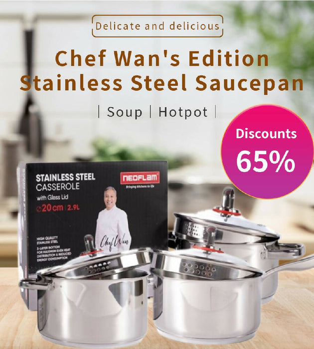 Chef Wan's Edition Stainless Steel Saucepan (Set)