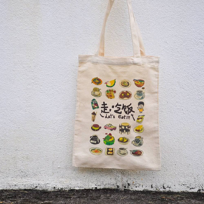 Let's Eat Canvas Totebag (S)
